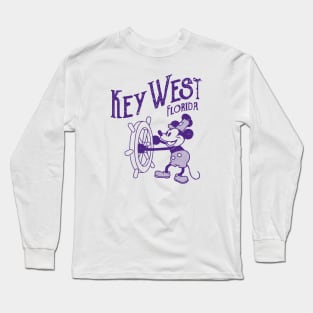 Steamboat Willie - Key West Flroida tie dye Long Sleeve T-Shirt